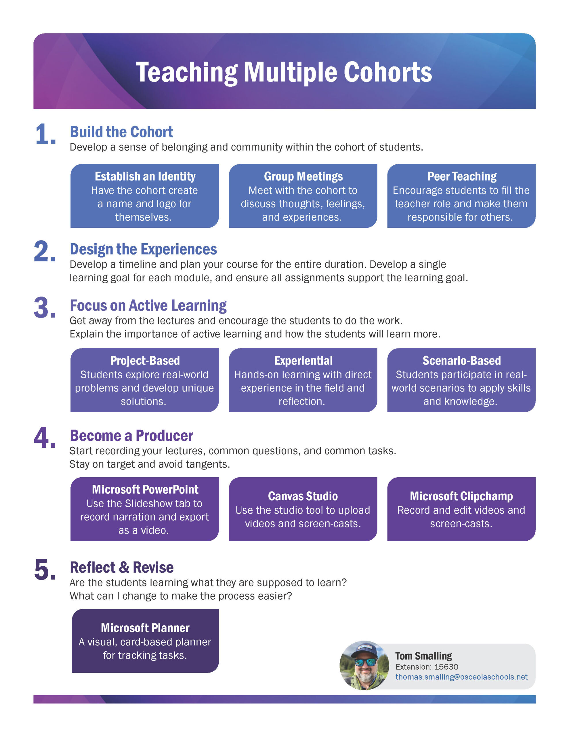 Teaching Multiple Cohorts Handout